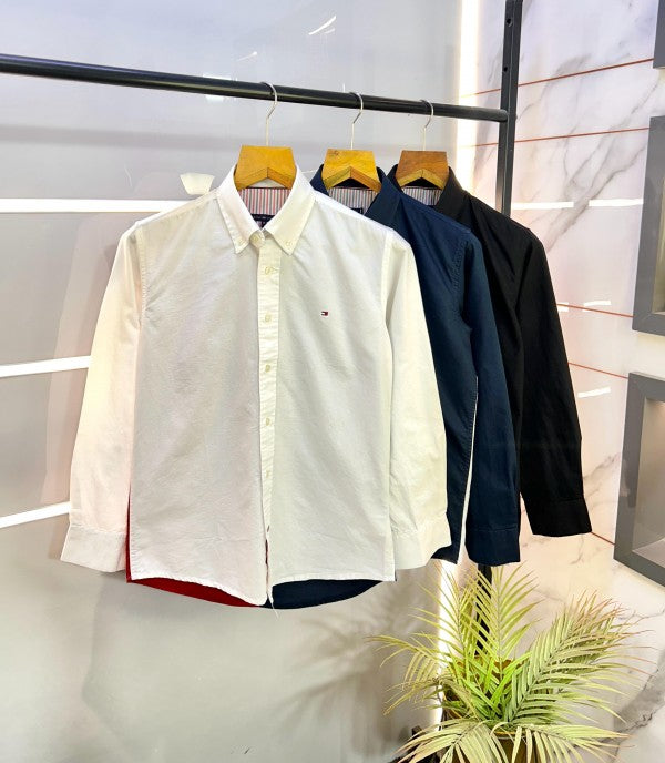 Tommy Hilfige r White Back Printed Premium Shirts F2535-WH