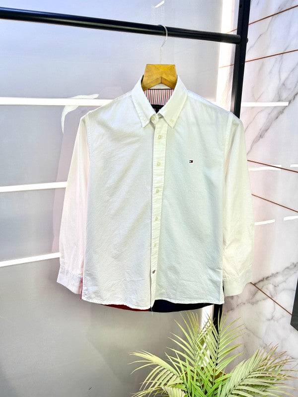 Tommy Hilfige r White Back Printed Premium Shirts F2535-WH