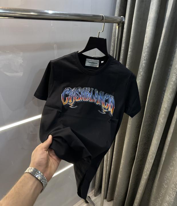 Casa blanc a Black A Logo Print Imported T-Shirt