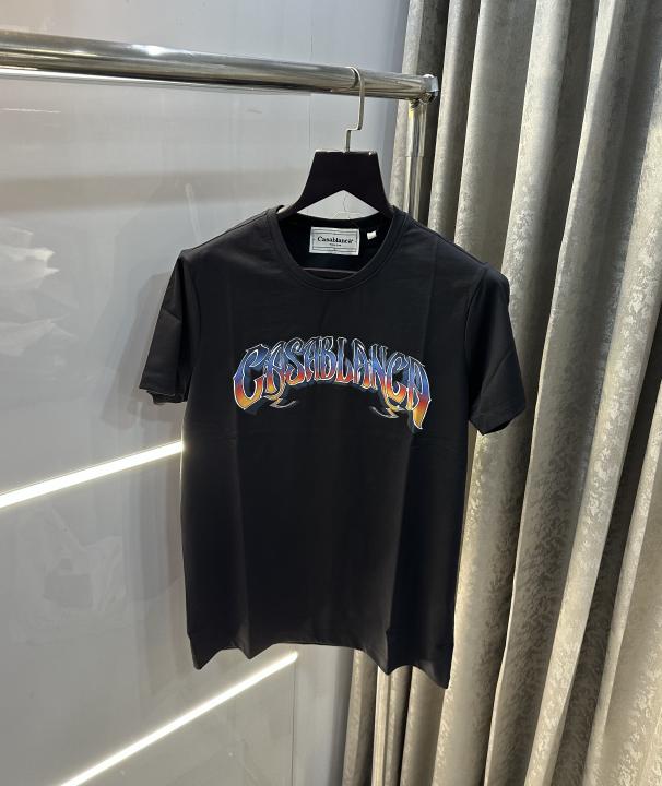 Casa blanc a Black A Logo Print Imported T-Shirt