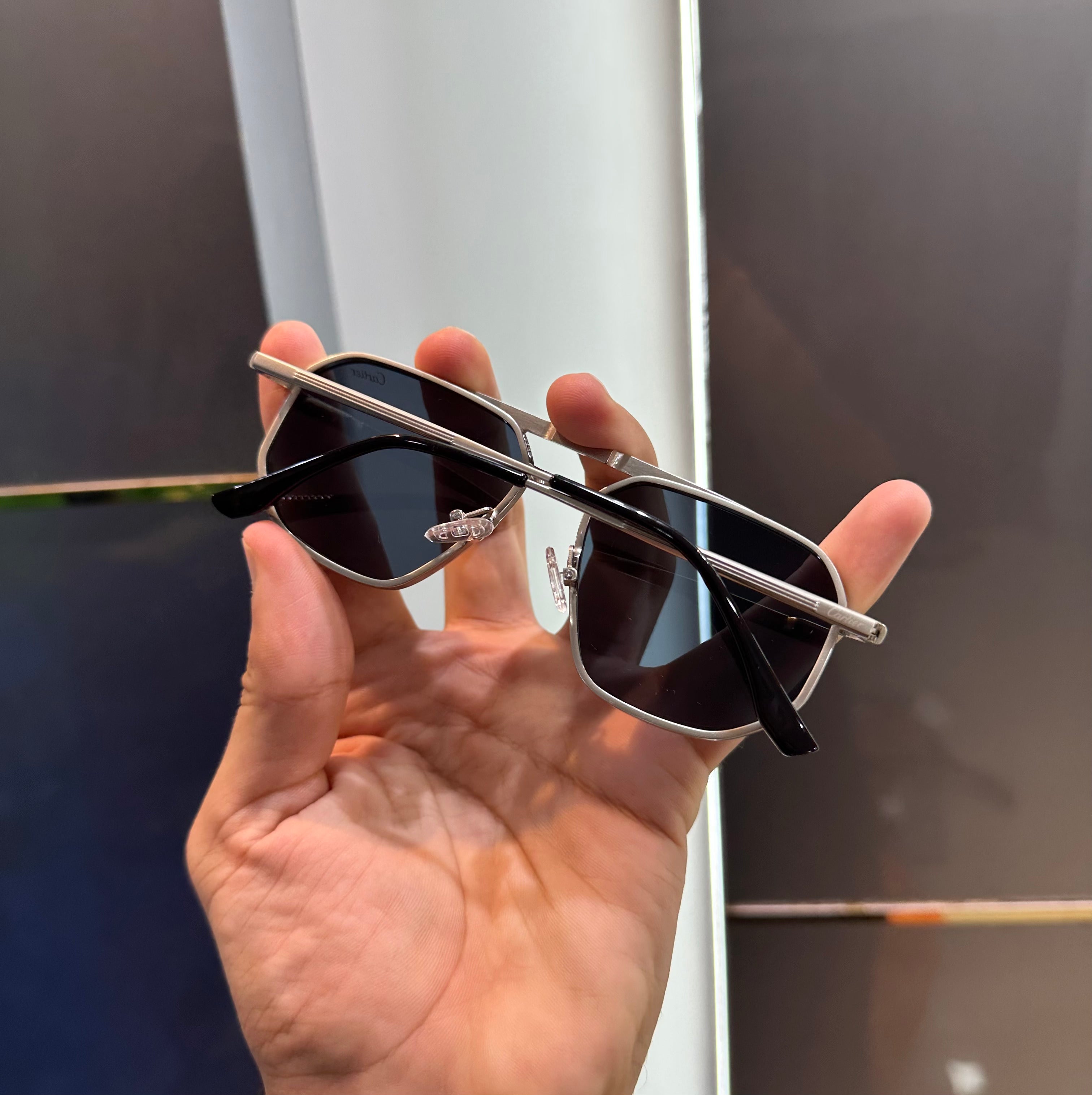 Cartie r Silver Black 3078 Ultimate Luxury Shade With Original Packaging