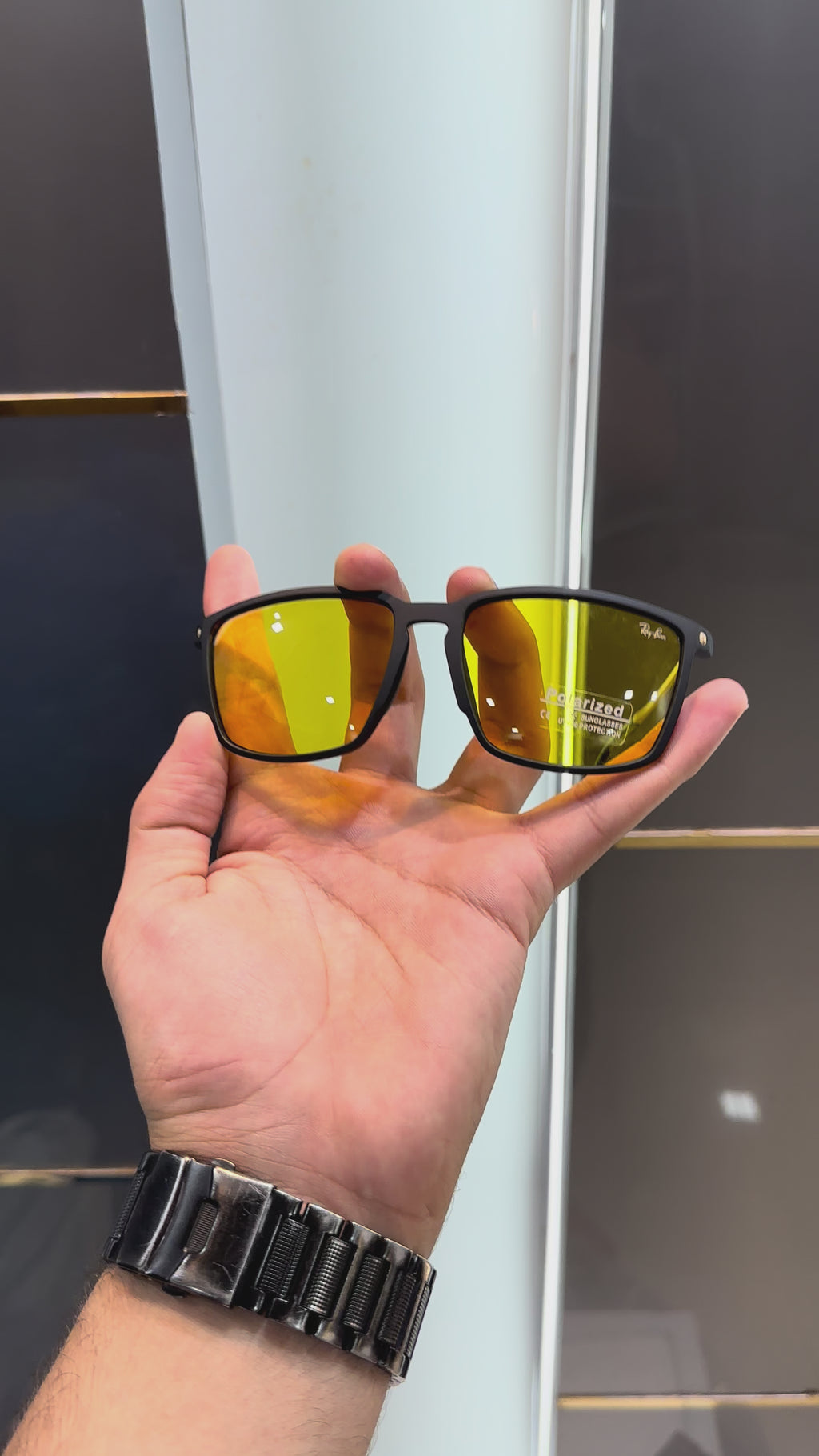 Rayba n 20086 Black Yellow Ultimate Luxury Shade With Original Packaging