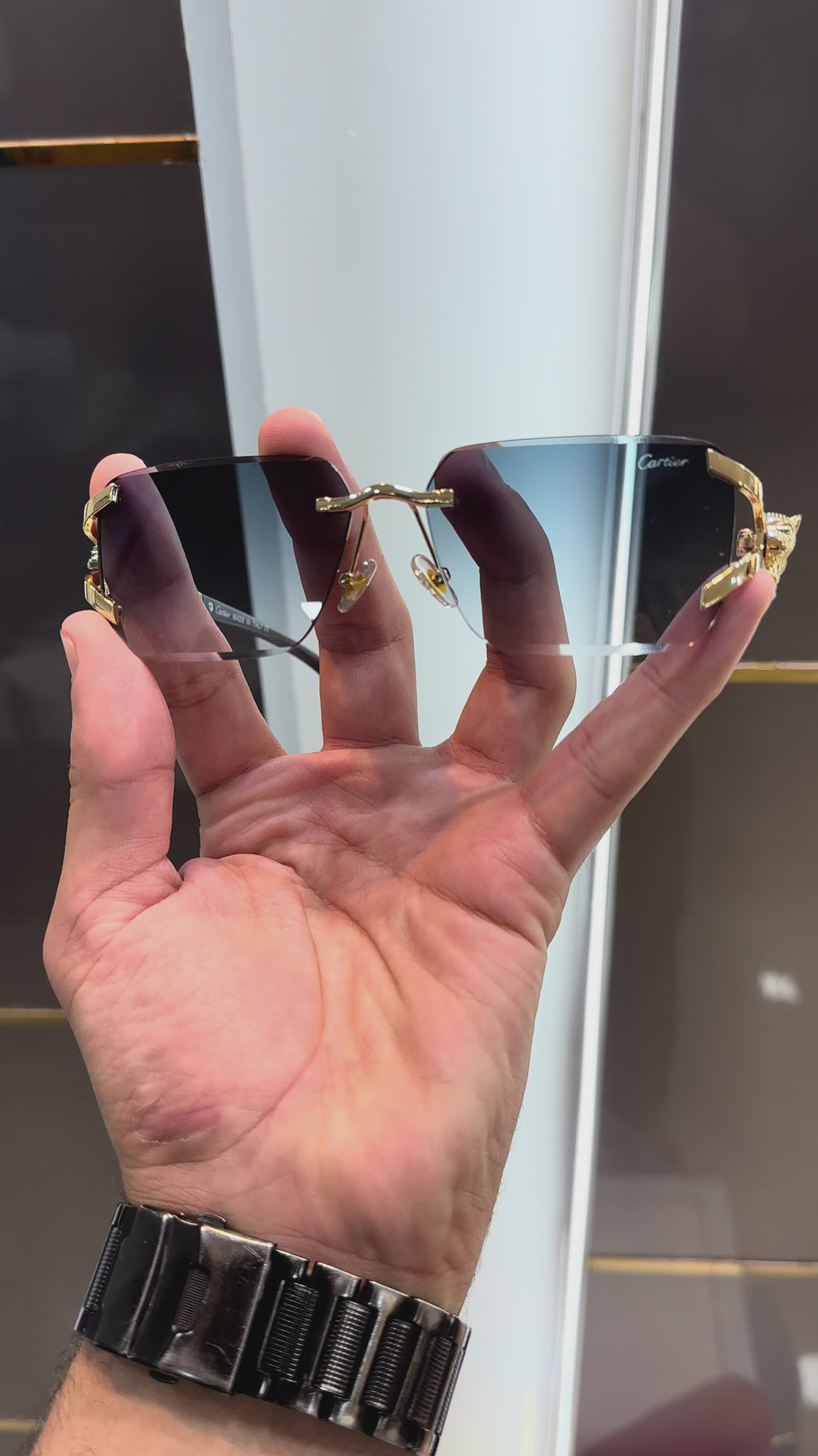 Cartie r 033 Blue Ultimate Luxury Shade With Original Packaging