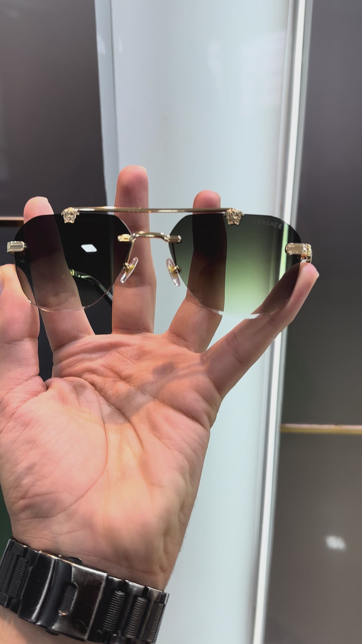 Ver sace 015 Green Ultimate Luxury Shade With Origin al Packaging