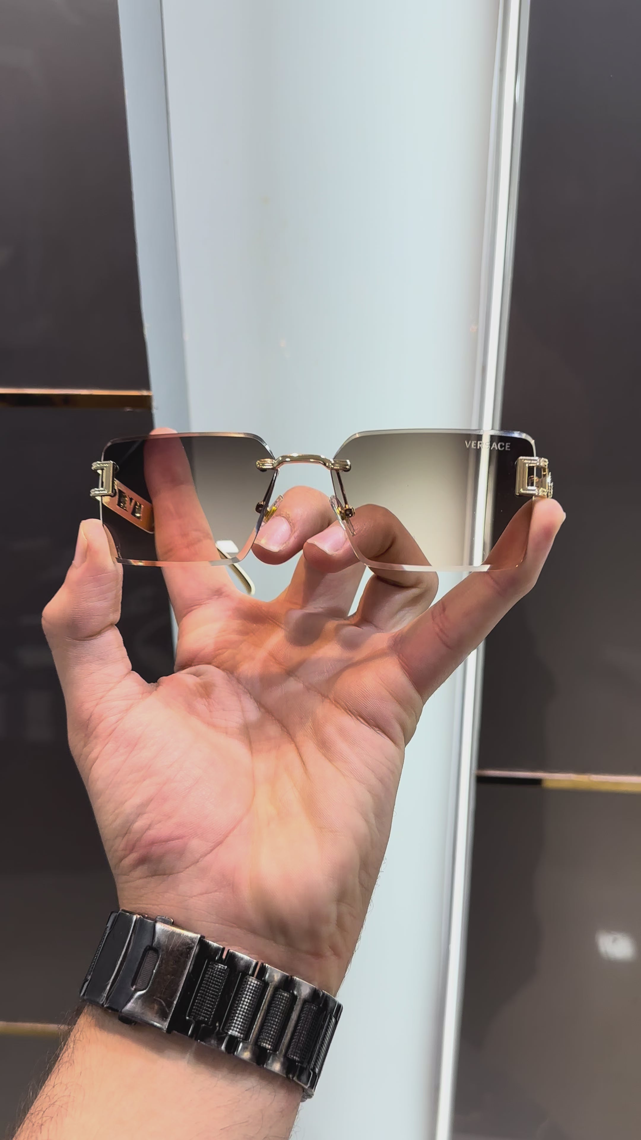 Versac e 014 Brown Ultimate Luxury Shade With Original Packaging